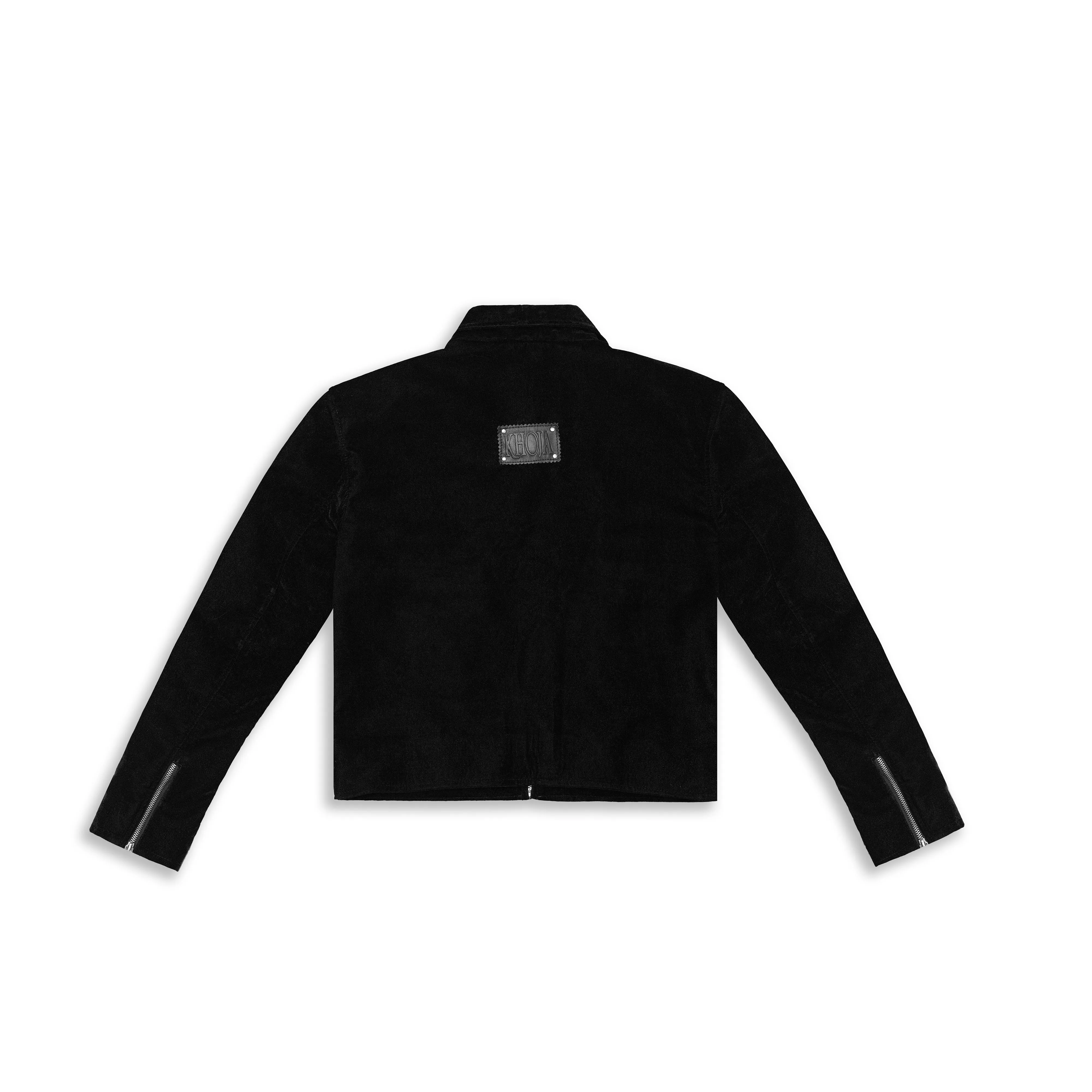 BLACK VELVET MILITARY JACKET