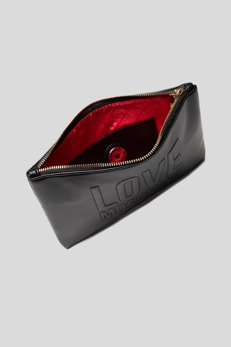 Borsa Pu Embossed - Nero