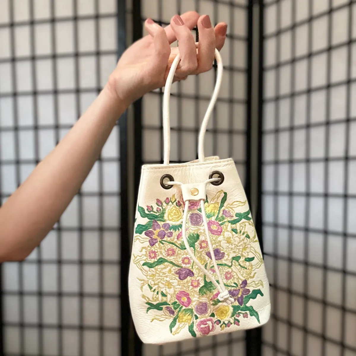 Bouquet Himeji Leather Bucket Bag
