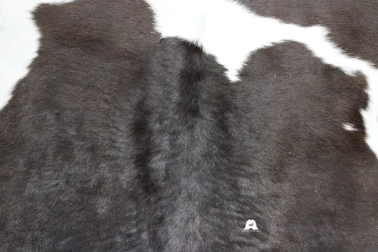 Brown & White  Calfskin Rug Size 3ft x 3ft - Premium Quality Cowhide Rug