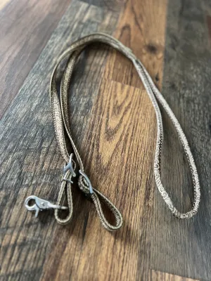 Brown Filigree Rolled Nylon Contest Reins
