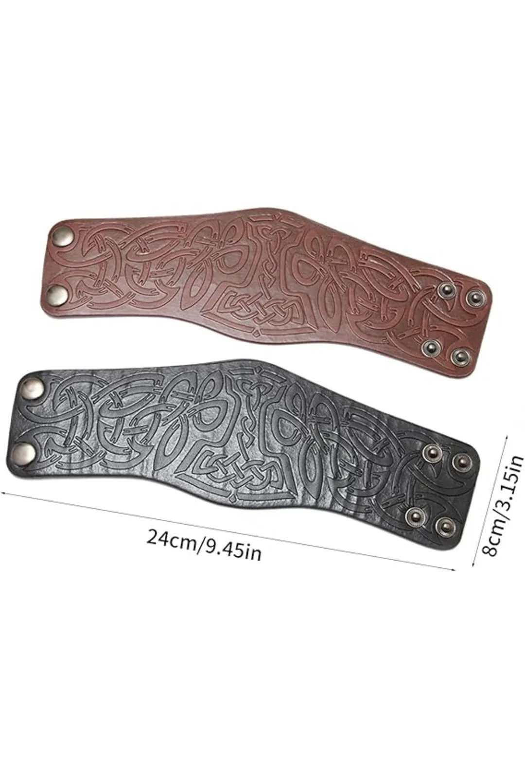 Brown Thor Hammer Wrist Cuff