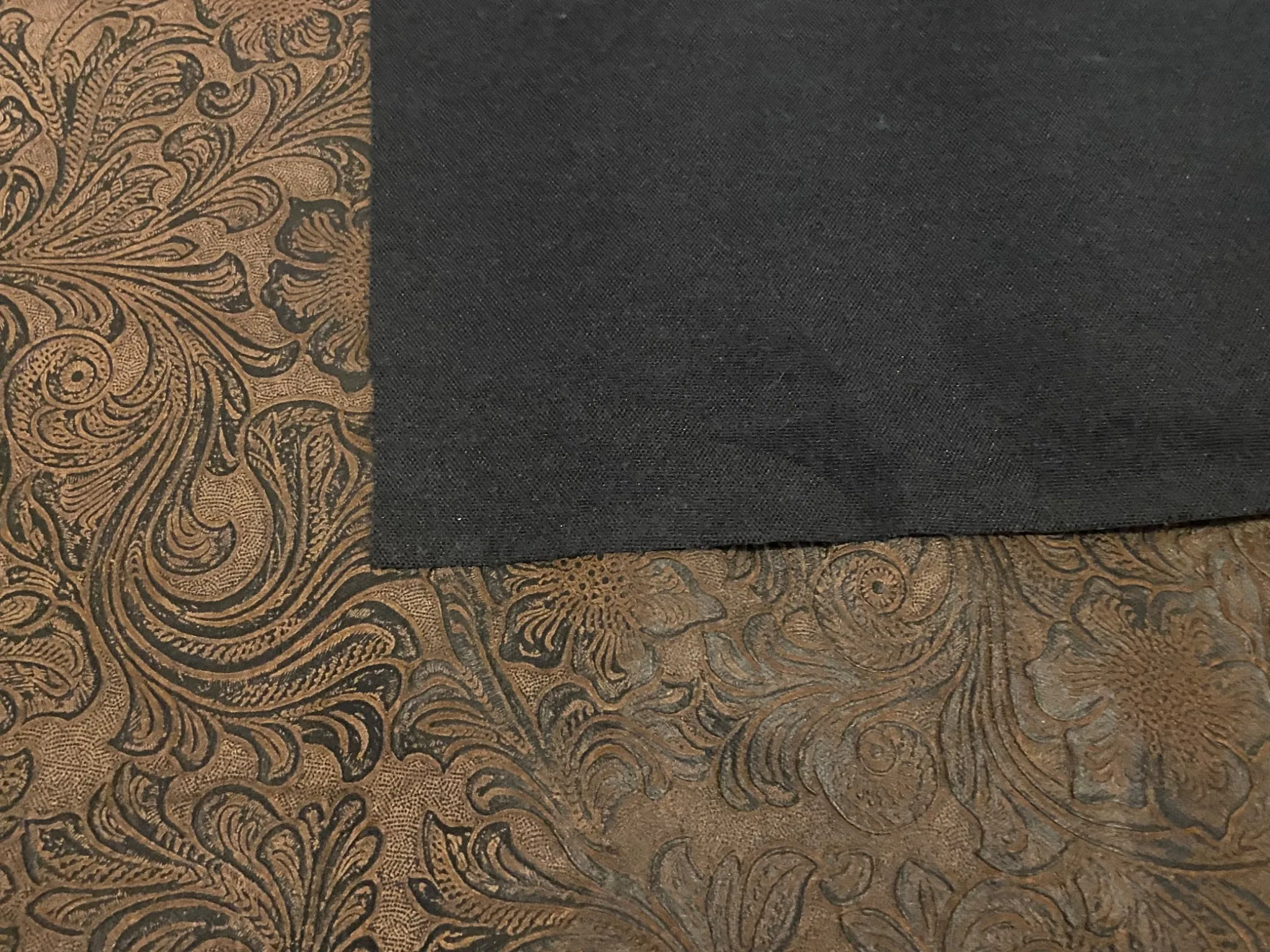 Brushed Cotton resembles Faux Embossed Leather, 56x56