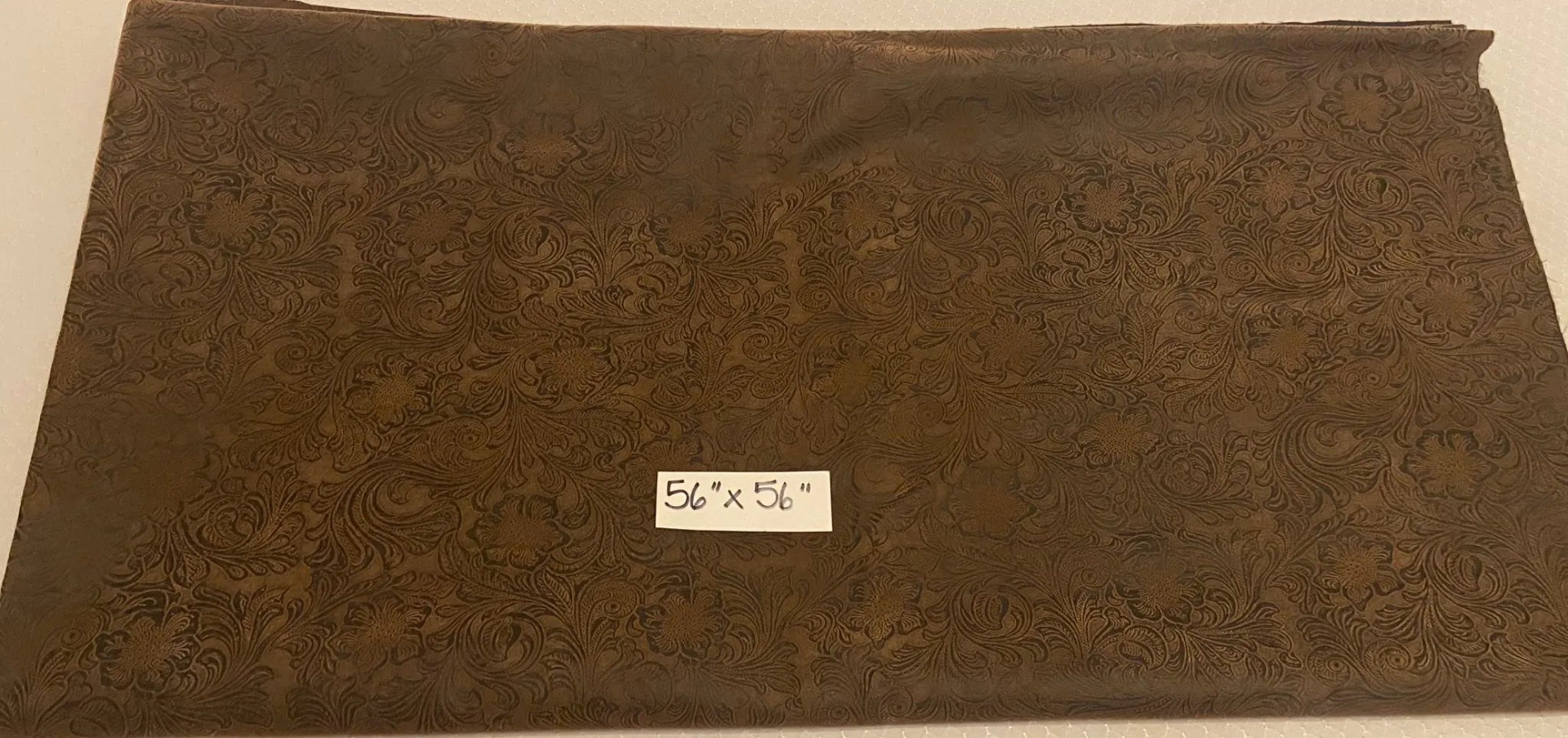 Brushed Cotton resembles Faux Embossed Leather, 56x56