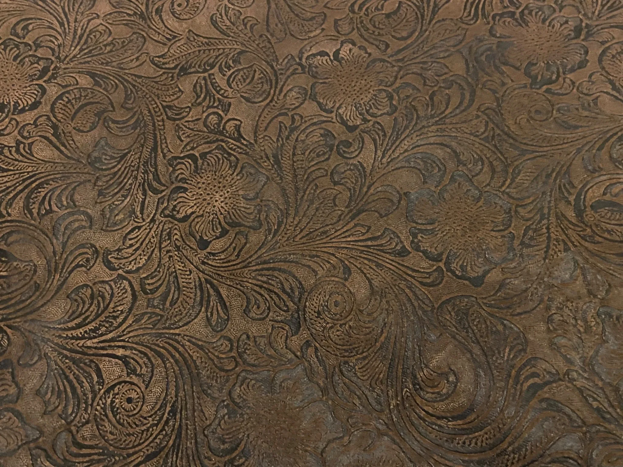Brushed Cotton resembles Faux Embossed Leather, 56x56