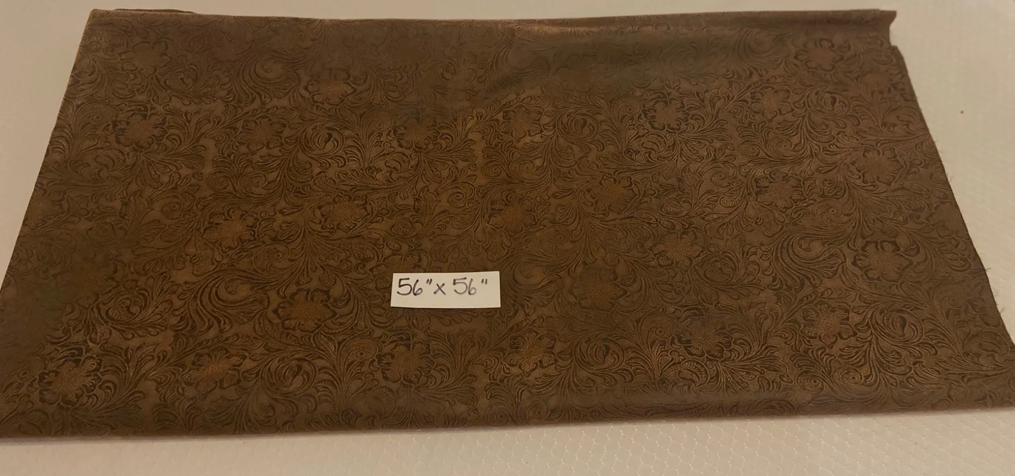 Brushed Cotton resembles Faux Embossed Leather, 56x56