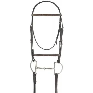 Camelot Gold Fancy Stitched Raised Bridle With Laced Reins