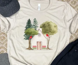 Cardinal Church Tan Graphic Tee