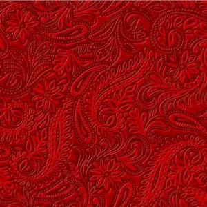 Cattle Drive Red Stamped Leather by Oasis Fabrics by the YARD 3012 3013
