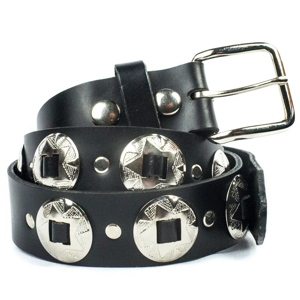 CB-3 1 1/2" Belt w/ Conchos