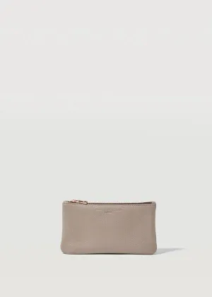 CHARLIE MIDDLETON Taupe Mini Pochette - Silver