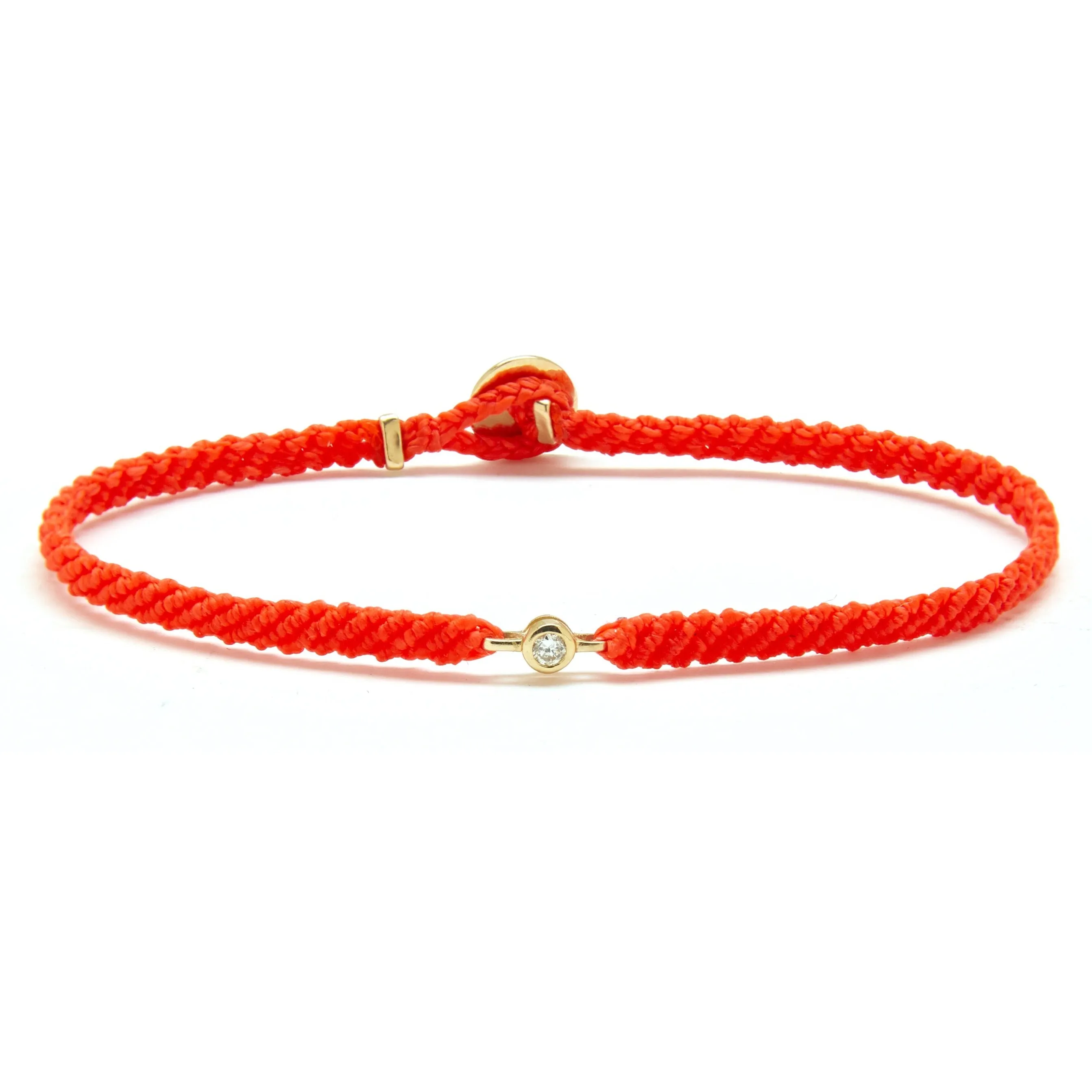 Classic Diamond Bracelet in Neon Red