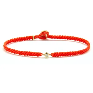 Classic Diamond Bracelet in Neon Red