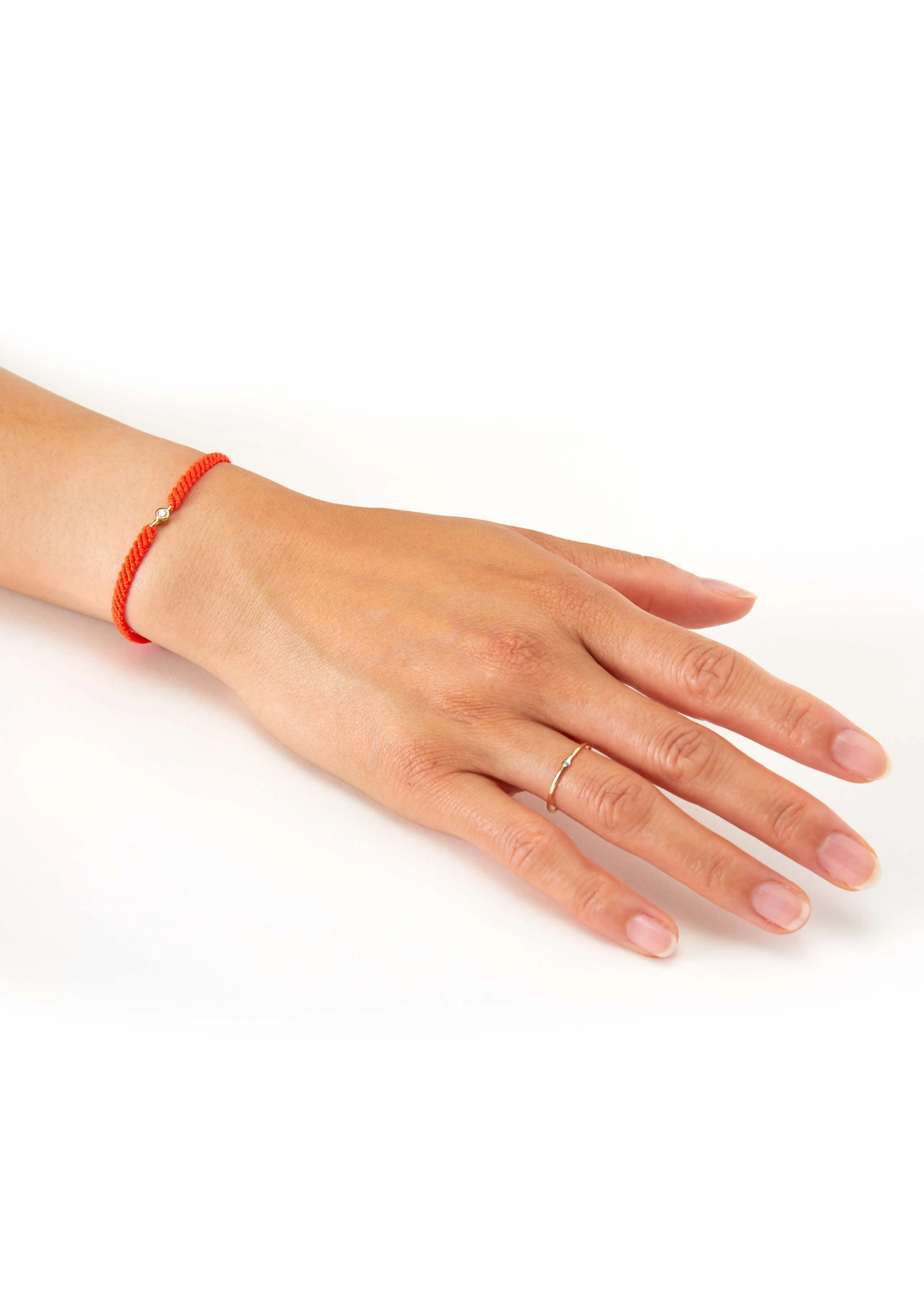 Classic Diamond Bracelet in Neon Red
