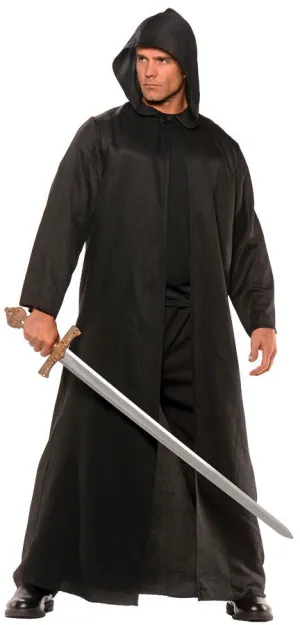 Cloak Black Faux Leather Adult Adult Unisex Costume