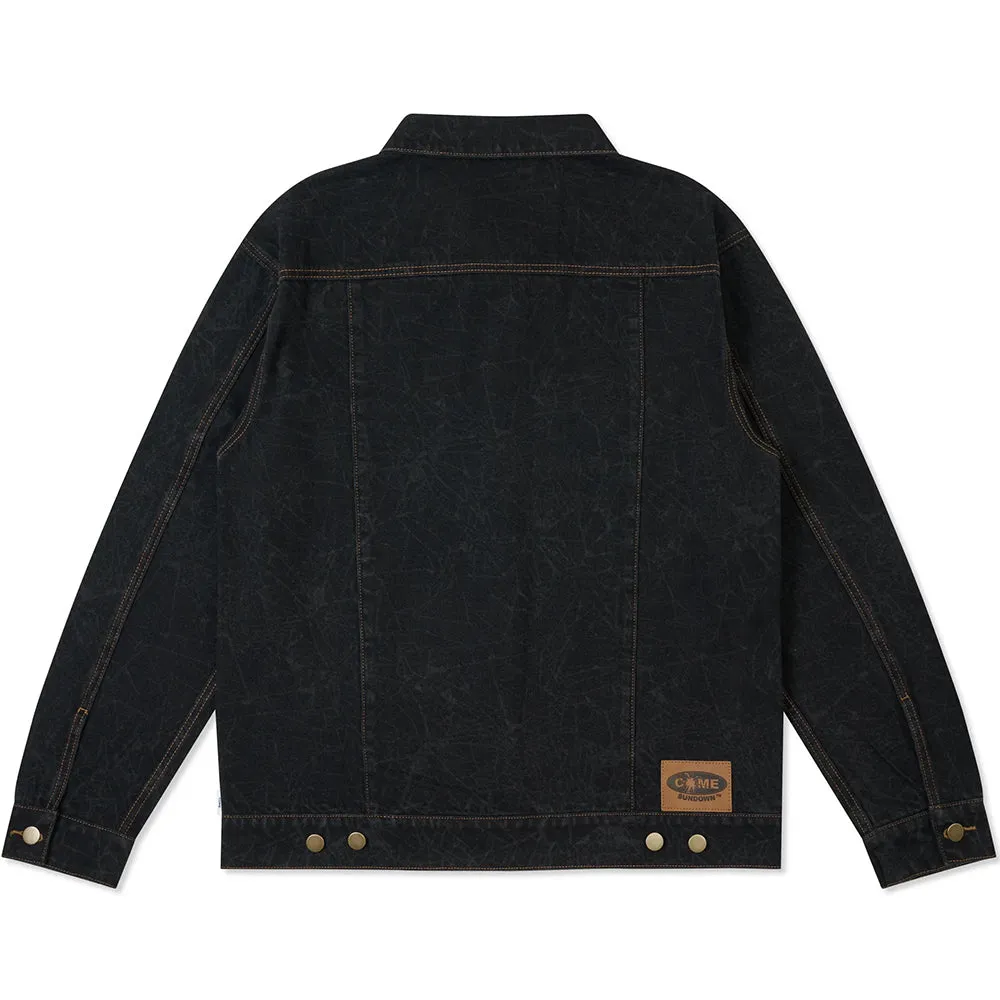 Come Sundown Toil Denim Jacket Black