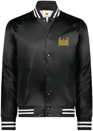 Consumerism Satin Baseball Varsity Jacket