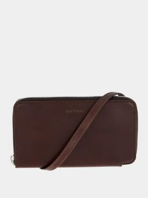 Continental Leather Wallet With Strap