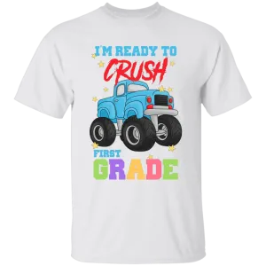 Crush First Grade Truck Youth Cotton T-Shirt