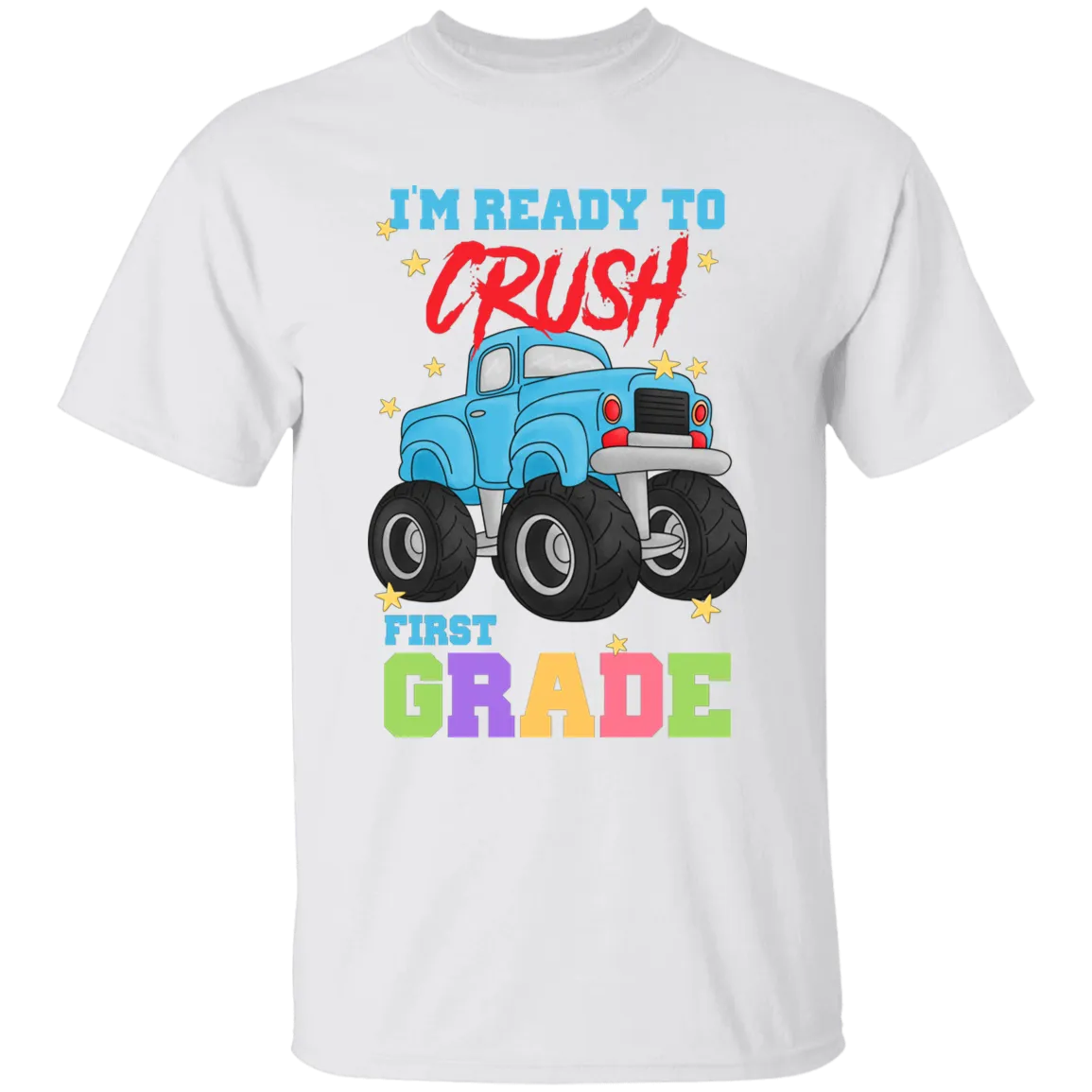 Crush First Grade Truck Youth Cotton T-Shirt