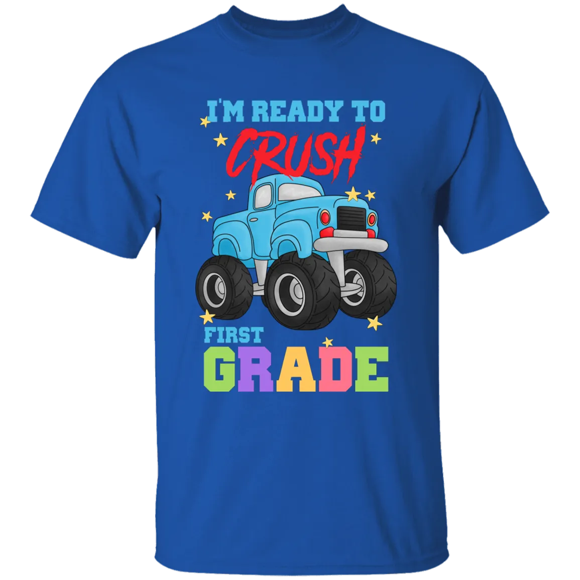 Crush First Grade Truck Youth Cotton T-Shirt