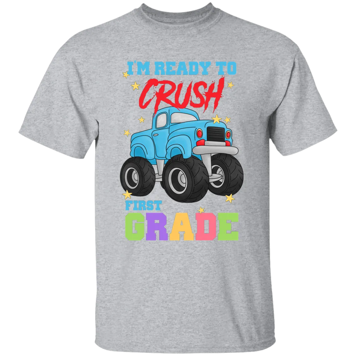 Crush First Grade Truck Youth Cotton T-Shirt