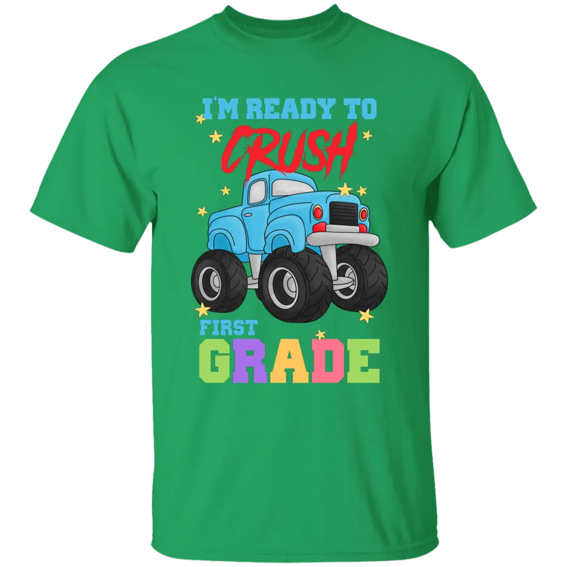 Crush First Grade Truck Youth Cotton T-Shirt