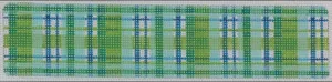CU-08 - Cuff – Madras Single Pattern – greens, soft lime & pink