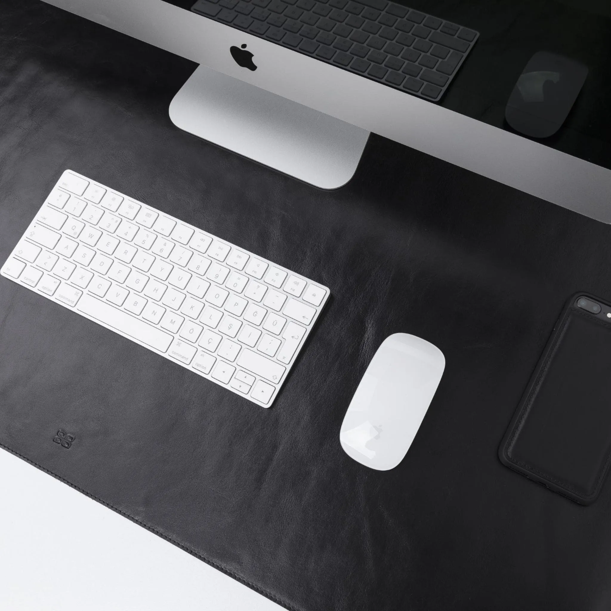 Customizable Full Grain Leather Desk Mat