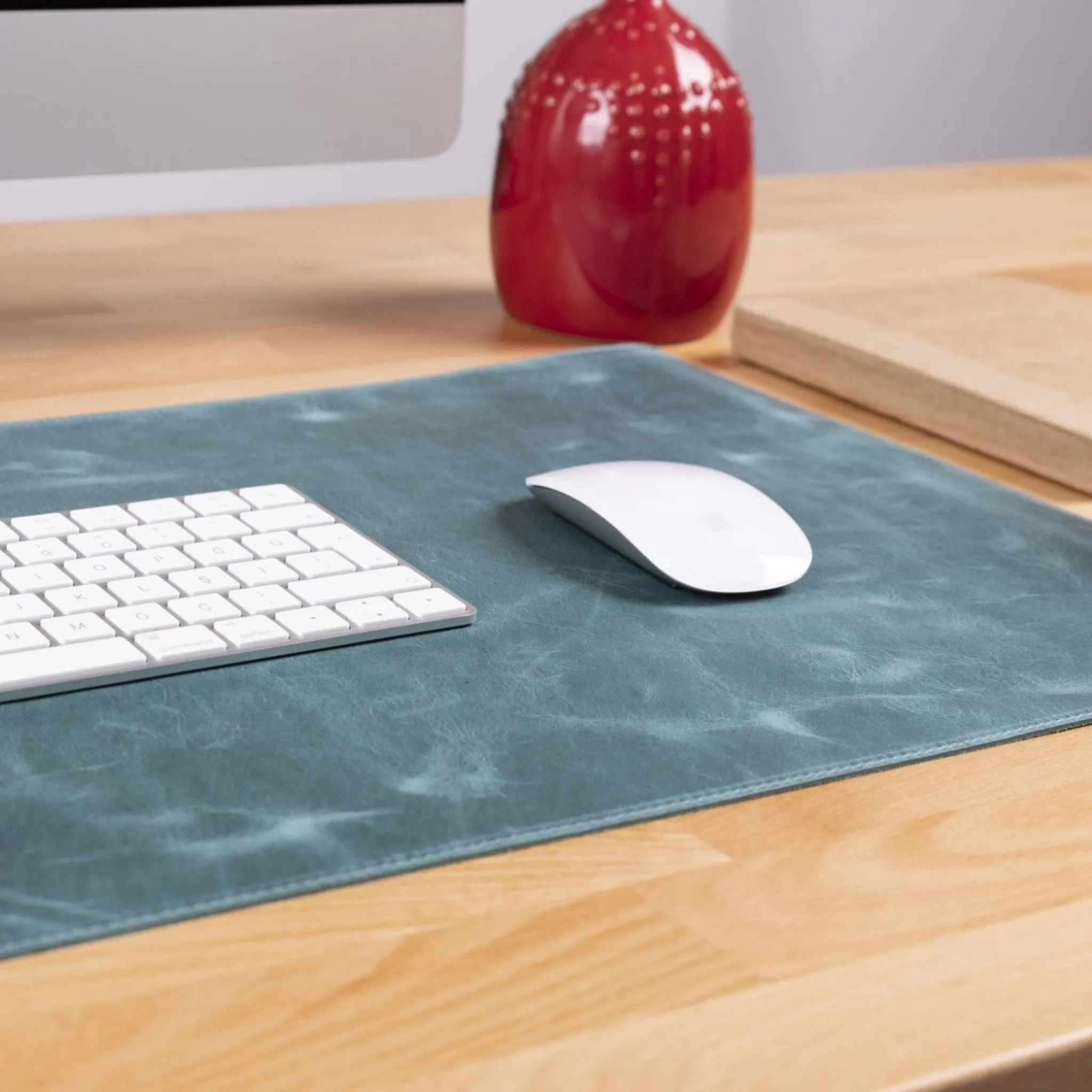Customizable Full Grain Leather Desk Mat