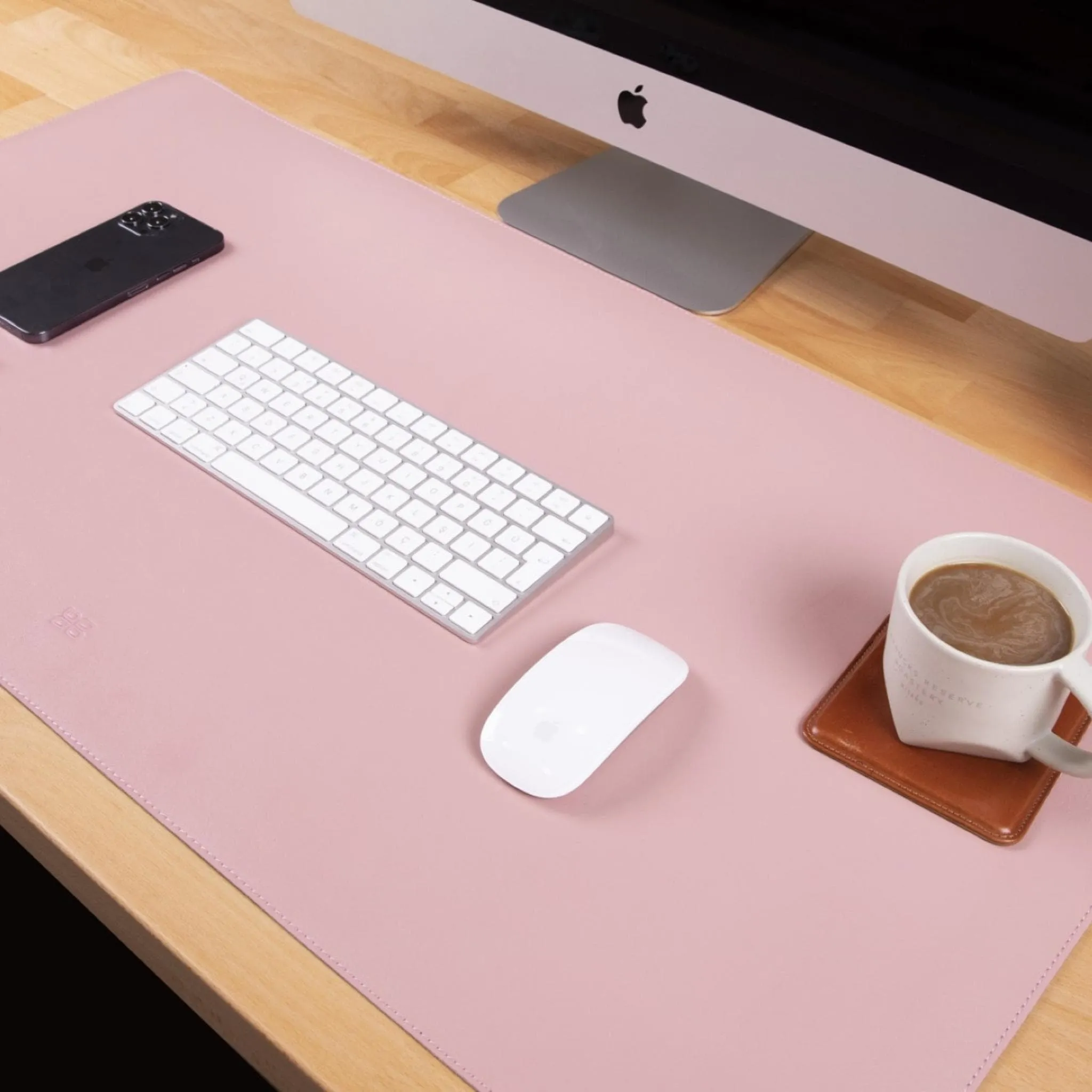 Customizable Full Grain Leather Desk Mat