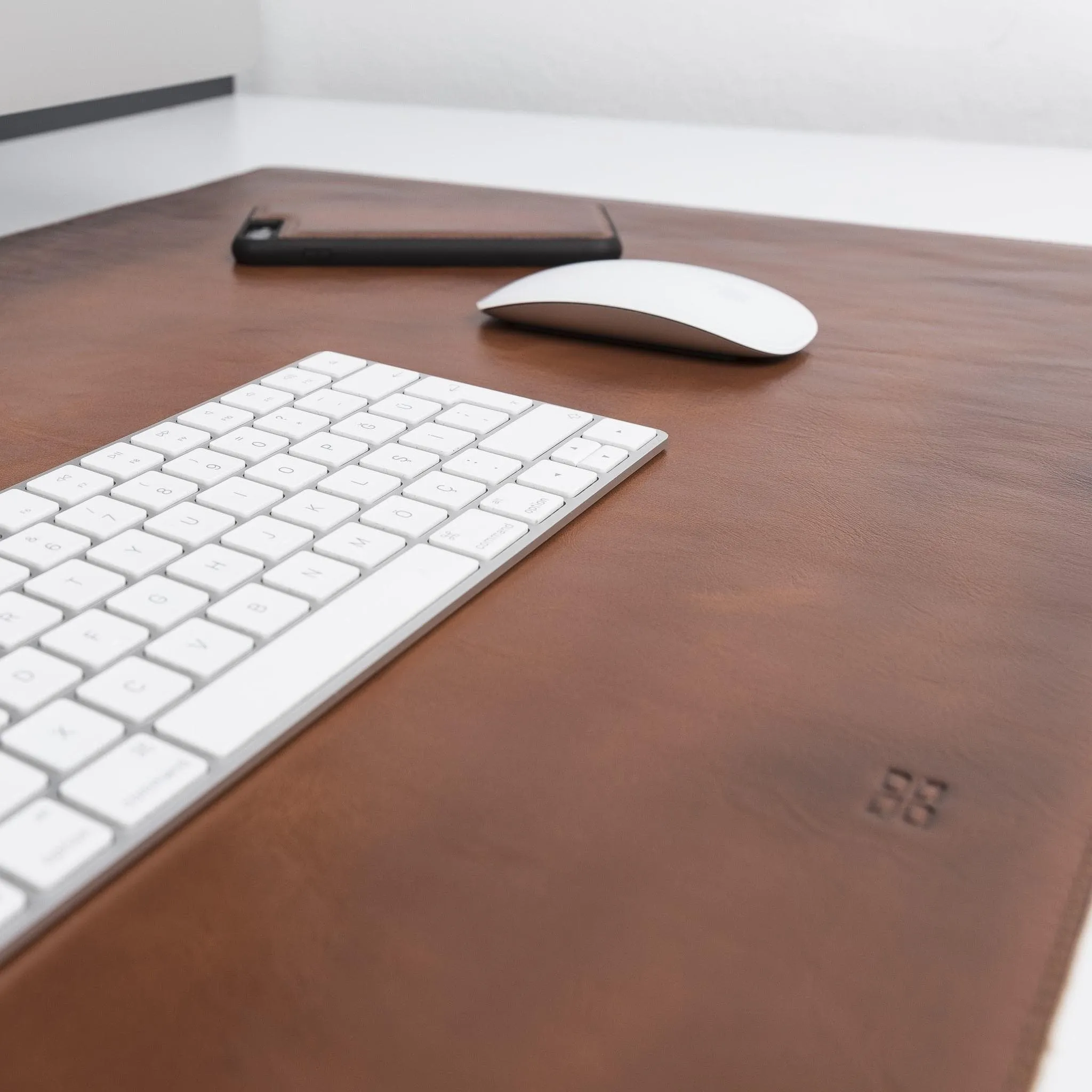 Customizable Full Grain Leather Desk Mat