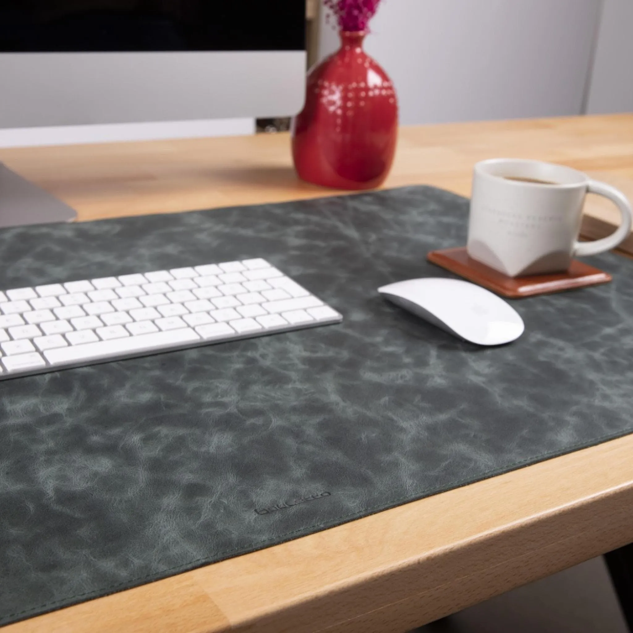 Customizable Full Grain Leather Desk Mat