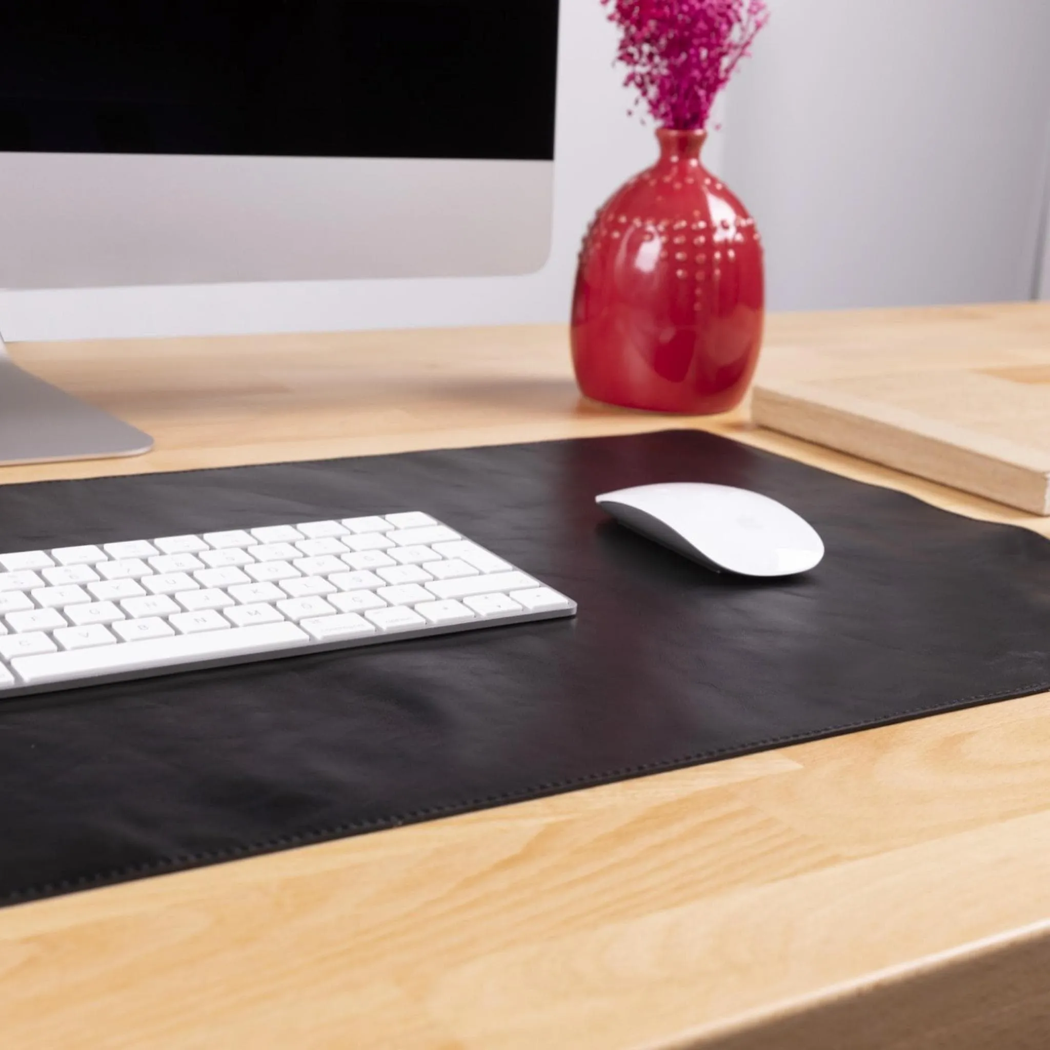 Customizable Full Grain Leather Desk Mat