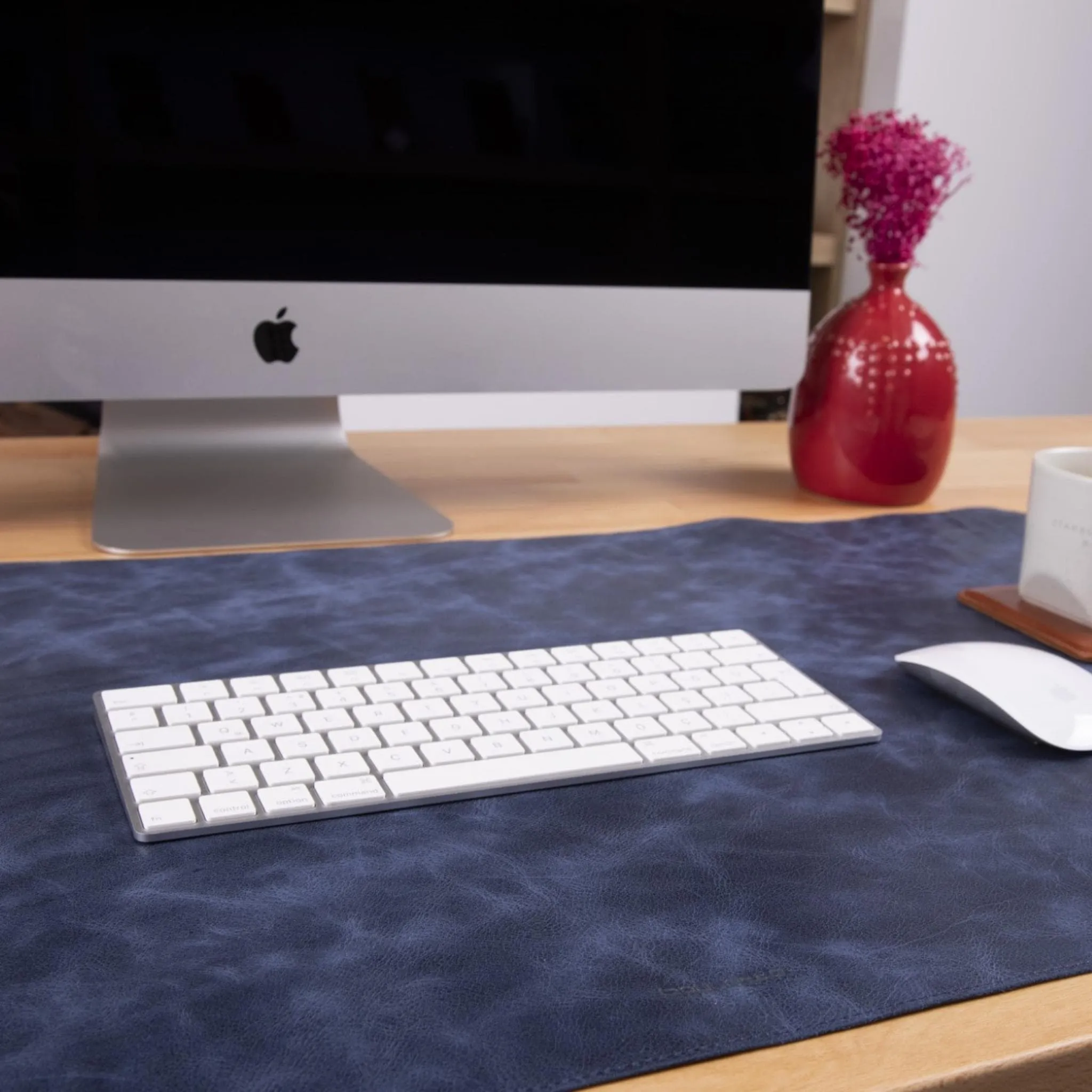 Customizable Full Grain Leather Desk Mat