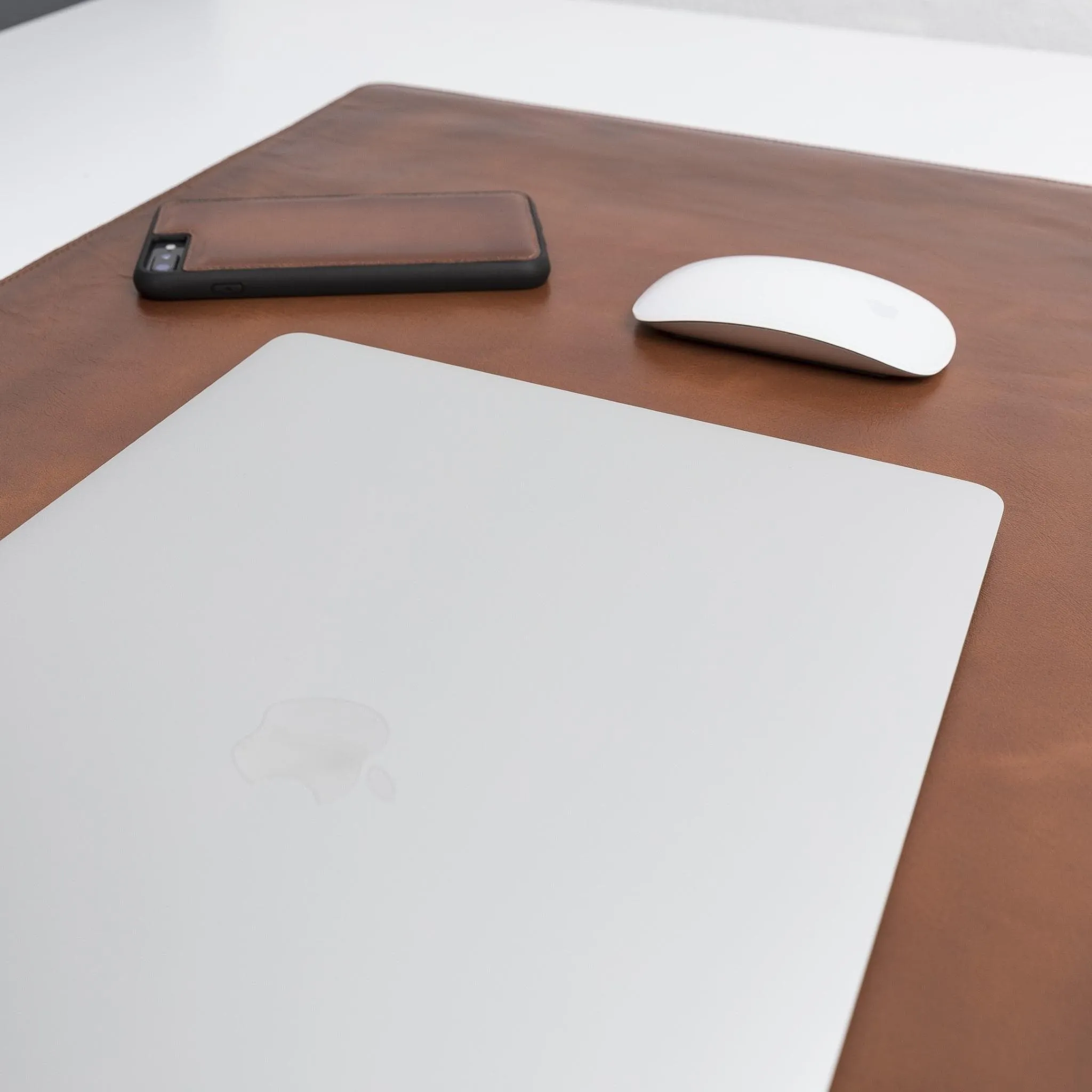 Customizable Full Grain Leather Desk Mat