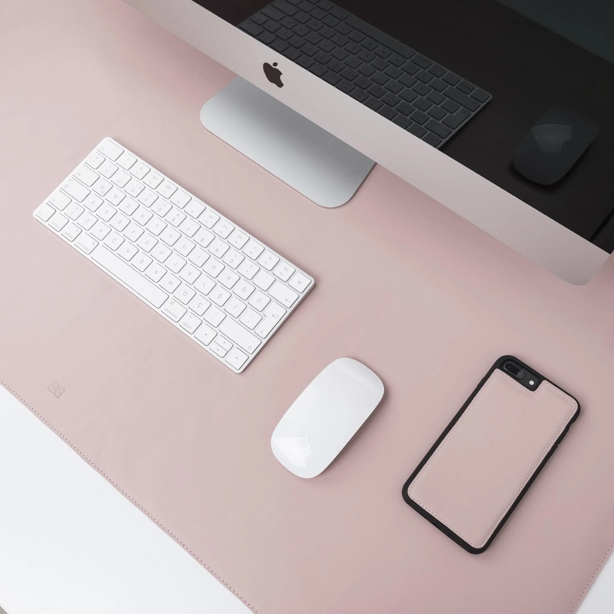 Customizable Full Grain Leather Desk Mat