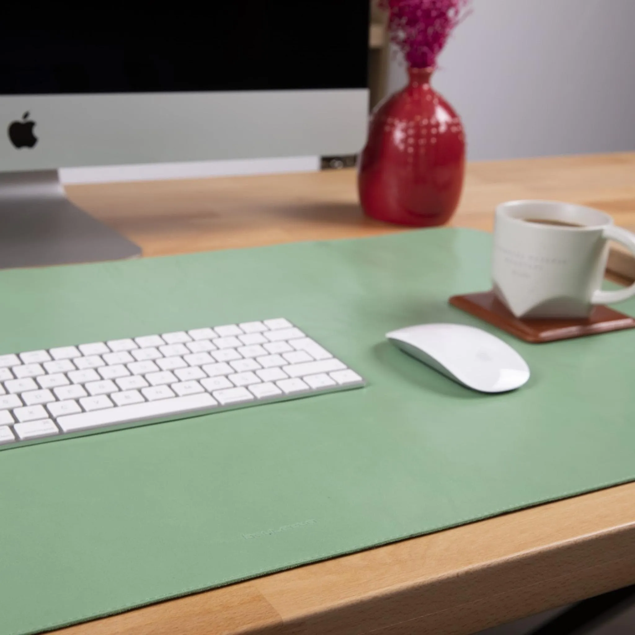 Customizable Full Grain Leather Desk Mat