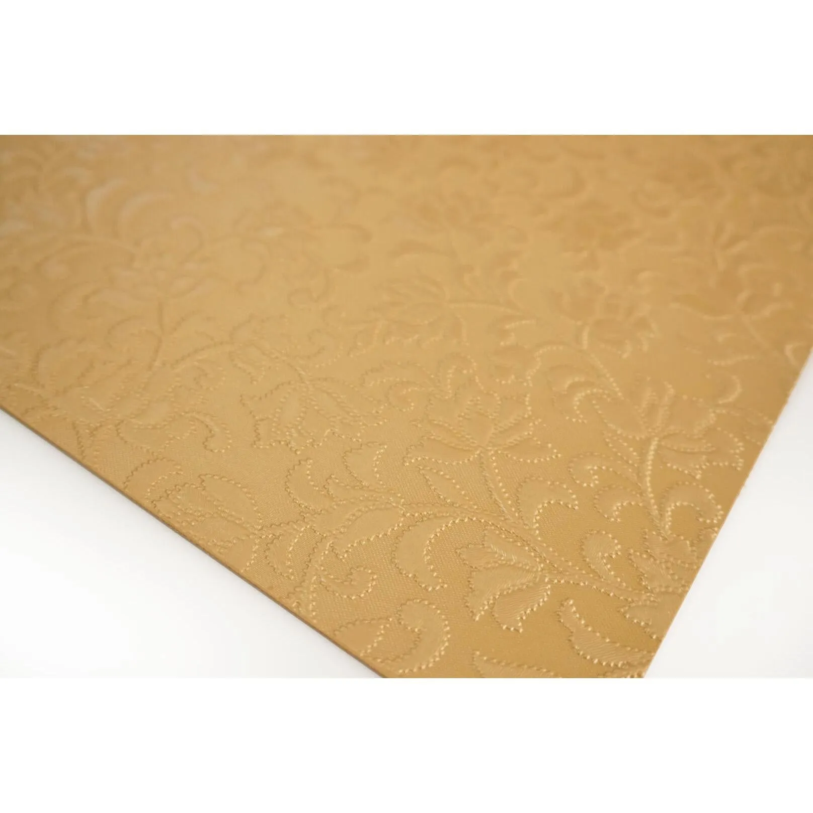 Dainty Home Susan Faux Leather Look Textured Damask Embossed Designed 12" x 18" Rectangle Placemats
