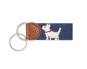 Dash the Westie Needlepoint Keychain