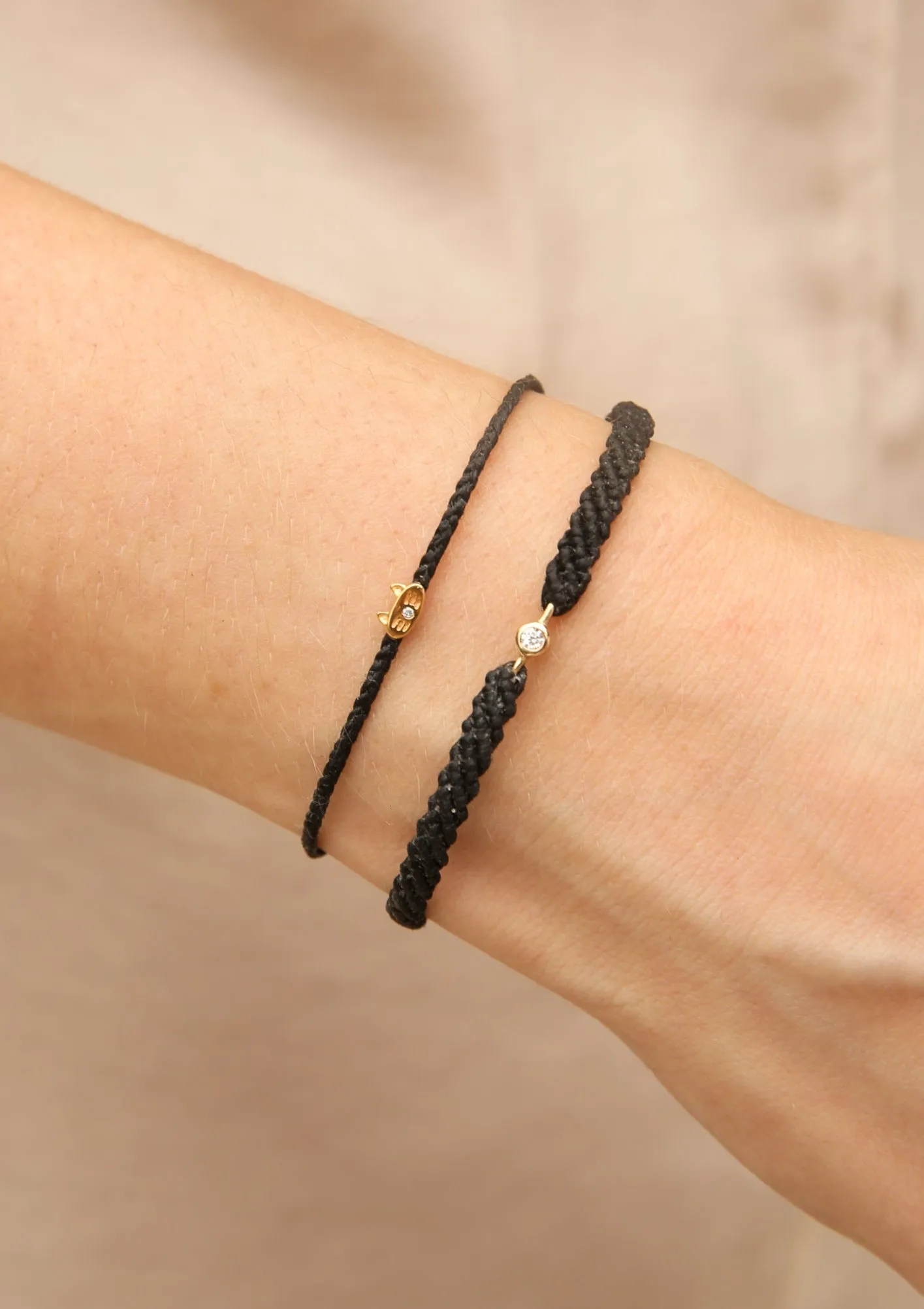 Diamond Kitty Slider Charm Bracelet in Silver