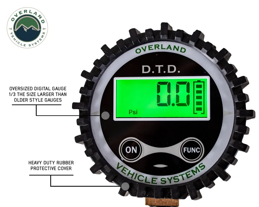 Digital Tire Tire Deflator with Valve Kit & Storage Bag Universal Overland Vehicle Systems