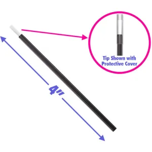 Disposable Lip Brush with Protective Cover - 4" Long / 100 Pieces Per Bag x 15 Bags = Case of 1,500 Lip Brushes