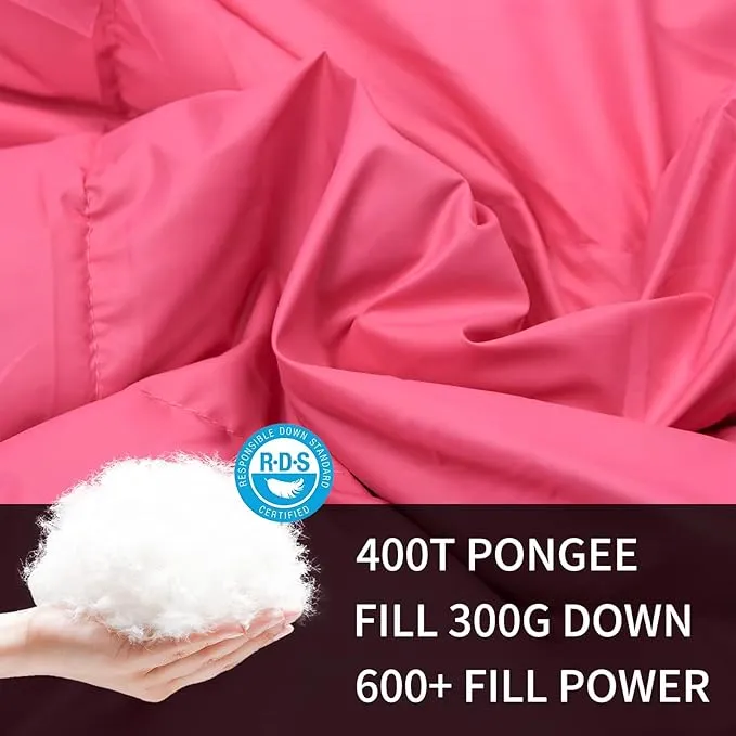 Down Camping Blanket,600 Fill Power，Foldable Into a Pillow,Light，It is The Best Choice for Outdoor Activities, Picnics, Beaches, and Travel.