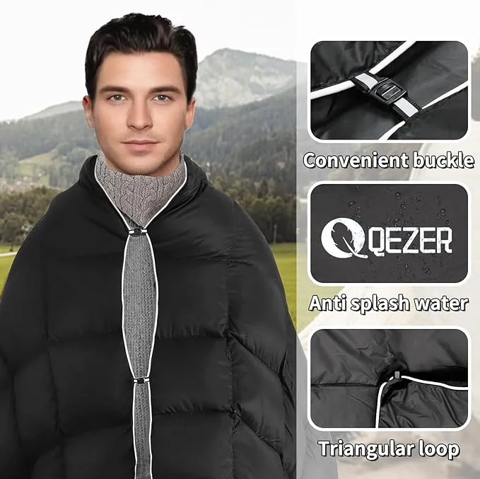 Down Camping Blanket,600 Fill Power，Foldable Into a Pillow,Light，It is The Best Choice for Outdoor Activities, Picnics, Beaches, and Travel.