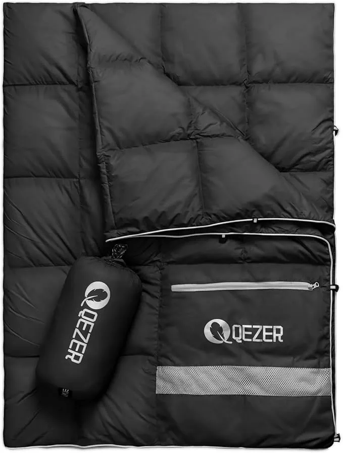 Down Camping Blanket,600 Fill Power，Foldable Into a Pillow,Light，It is The Best Choice for Outdoor Activities, Picnics, Beaches, and Travel.