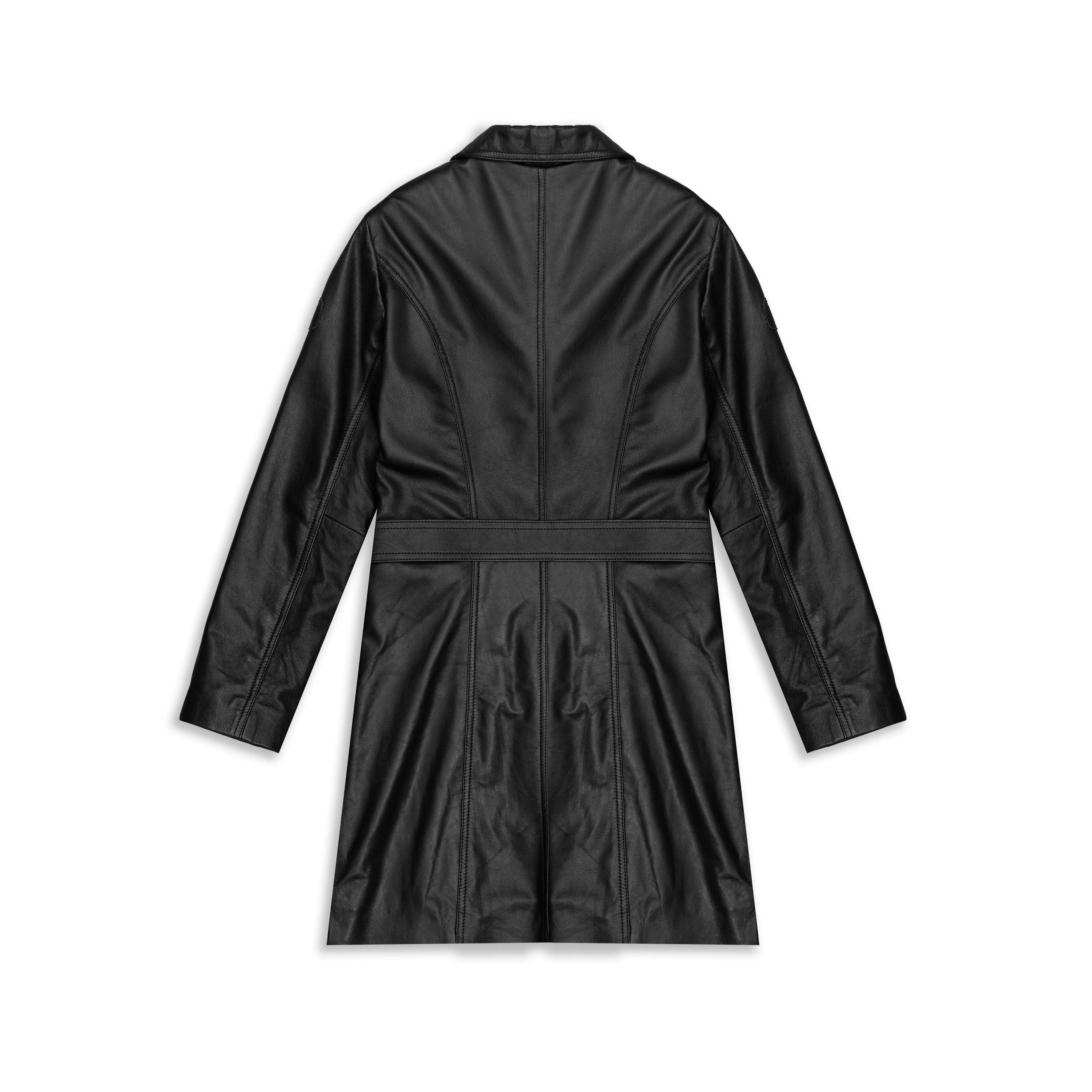 ECLIPSED LEATHER COAT