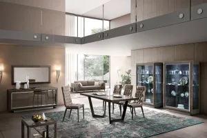 Elite Dining Room Brown  Silver Birch SET