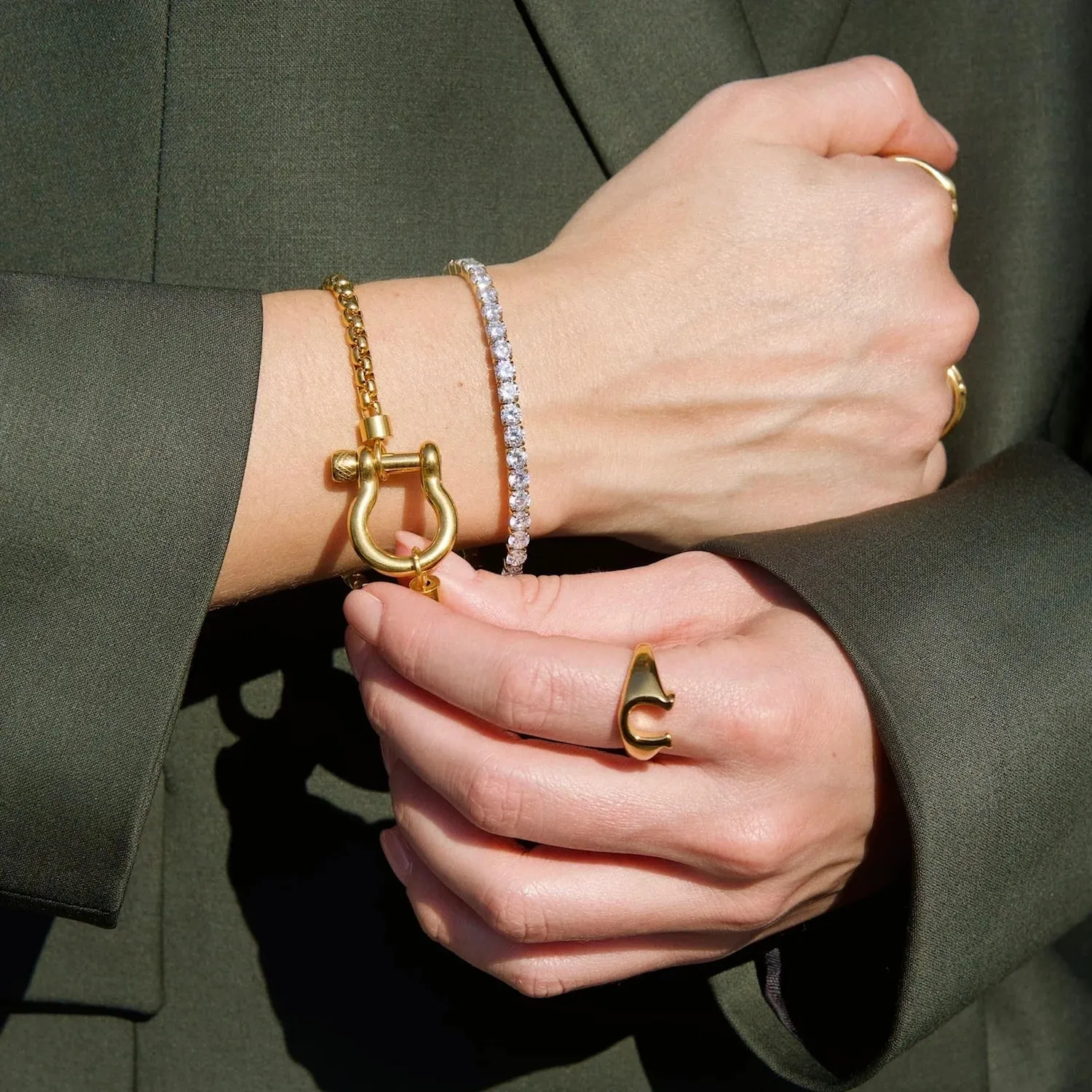 Ellie Vail Water Resistant Jewelry- Ezra Stretch Tennis Bracelet