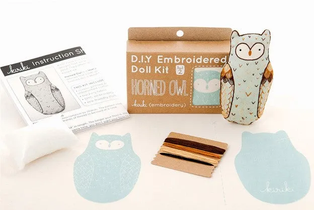 Embroidery Kit - Horned Owl